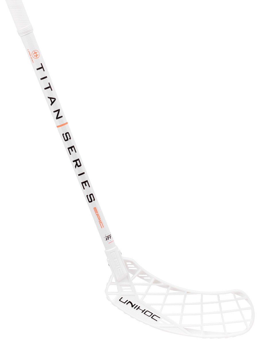 Unihoc Innebandyklubba EPIC TITAN Top Light II 24 white Unihoc Innebandyklubba EPIC TITAN Top Light II 24 white